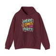 thumbnail image 1 of Here Comes The Party Bachelorette Graphic Hoodie Sweatshirt, Sizes S-5XL, 1 of 4