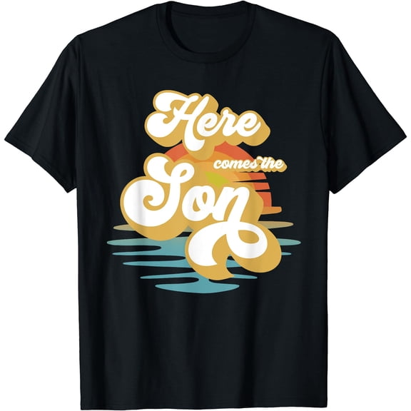 Here Comes The Son Baby Shower Family Matching T-Shirt, Unisex T-Shirt