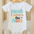 thumbnail image 1 of Here Comes The Son Tee, Here Comes The Son Bodysuit, Kids Shirt, Here Comes The Son Baby Bodysuit Cute Baby Onesie, BABY BODYSUIT LAT 4424, 1 of 3