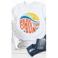 thumbnail image 1 of Here Comes The Sun Circle Graphic Tee T-Shirt PLUS, 1 of 10