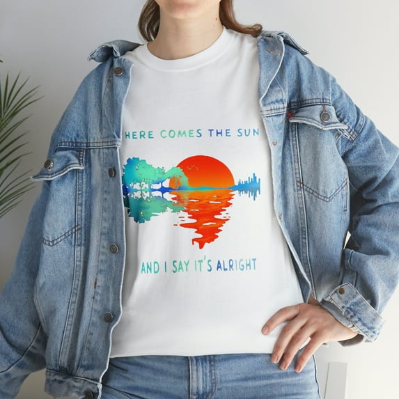 Here Comes The Sun and I say It's Alright Moon Blood Tshirt