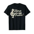thumbnail image 1 of Here Comes Treble Funny Music Lover High Notes Trouble Pun T-Shirt, 1 of 3