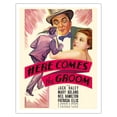 thumbnail image 1 of Here Comes the Groom - Starring Jake Hale Patricia Ellis - Vintage Film Movie Poster c.1934 - Fine Art Matte Paper Print (Unframed) 11x14in, 1 of 4