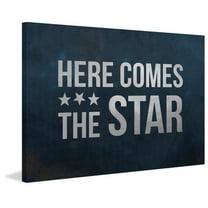 Here Comes the Star Painting Print on Wrapped Canvas