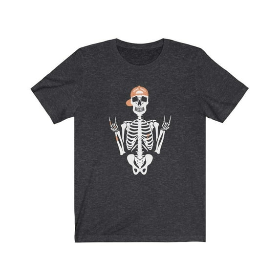 Here First Skeleton Trick Or Treat Spooky Horror Halloween Shirt