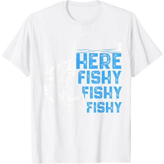 Here Fishy Funny Fishkeeping Aquarist Aquarium Graphic T-Shirt