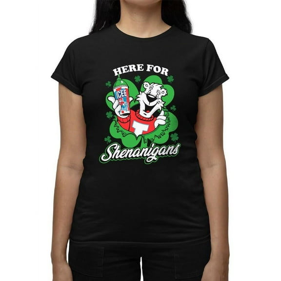Here For Shenanigans - ICEE St. Patrick's Day Graphic Women's T-shirt