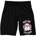 thumbnail image 1 of Here For The Boos Men's Black Sleep Pajama Shorts-3XL, 1 of 7
