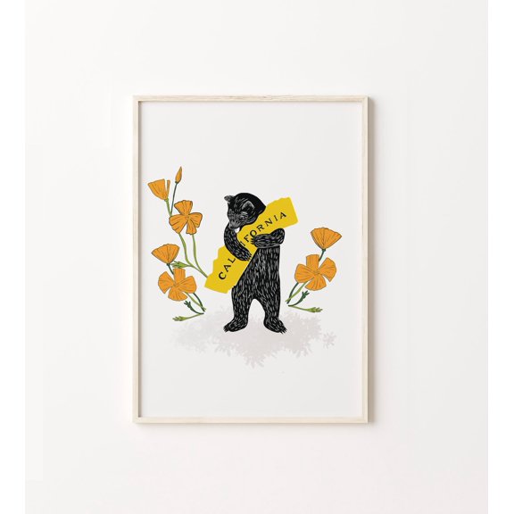 Here For The Tea Wall Art Retro Kitchen Dining Room Art