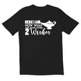 thumbnail image 1 of Here I Am Now What Are Your Other 2 Wishes Novelty Sarcastic Funny Men's T Shirts, 1 of 5