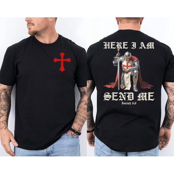 Here I Am Send Me Knights Templar Crusader Faith Isaiah 6:8 2 Sided ...