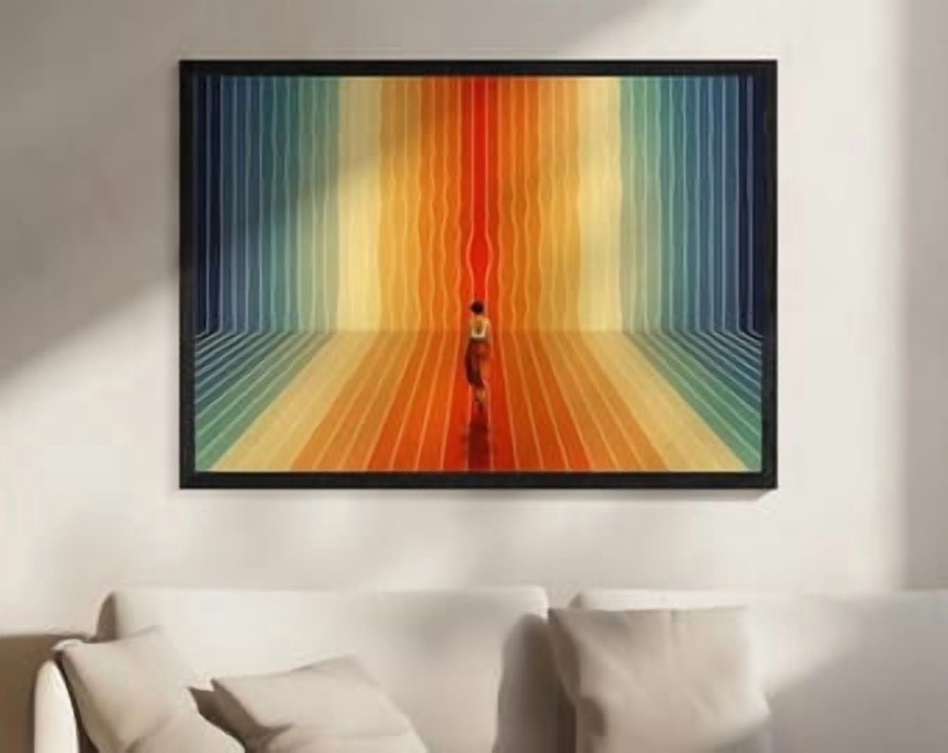 Here I Come Horizontal Optical Illusion Poster, Surreal Taudalpoi ...