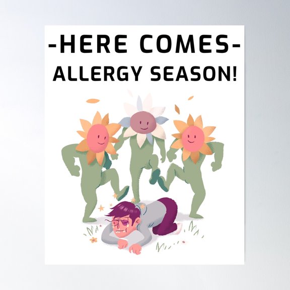 Here It Comes - Spring Season Poster Wall Art, Modern Wall Decor For Living Room Bedroom, 8x12 UNFRAMED