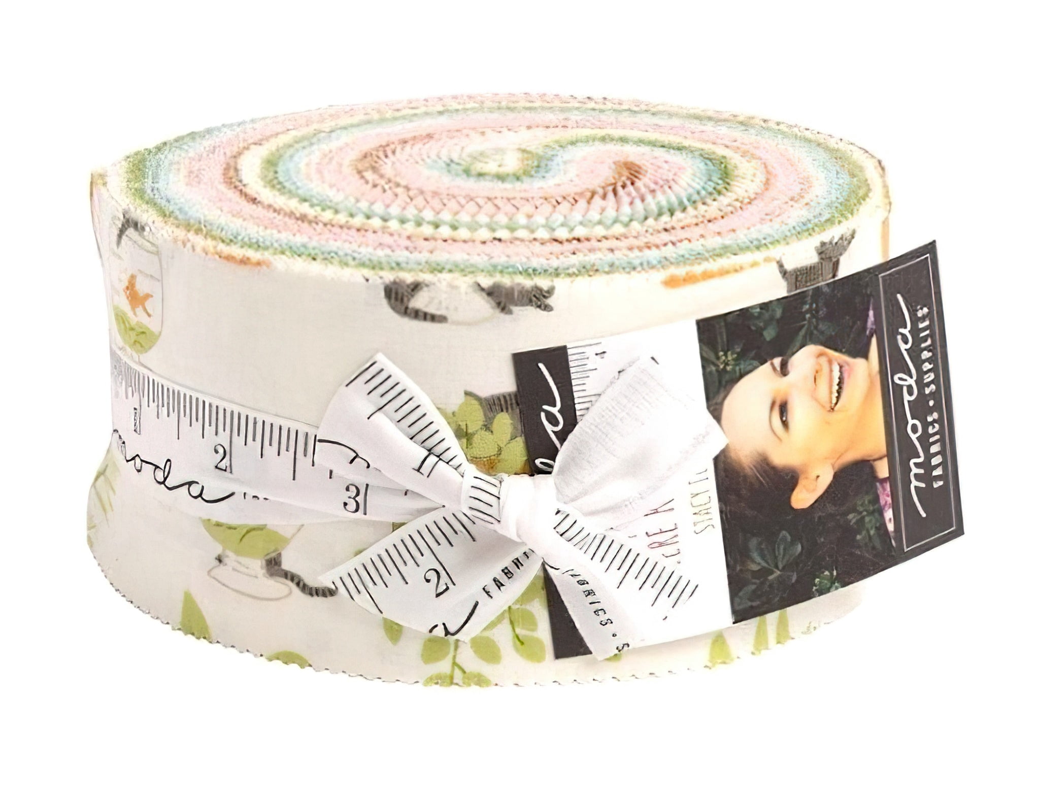 Here Kitty Kitty Jelly Roll by Stacy Iest Hsu Moda Precuts