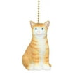 thumbnail image 1 of Here Kitty Kitty Orange Tabby Kitten Cat Ceiling Fan Light Pull, 1 of 2