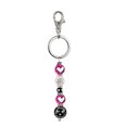 thumbnail image 1 of Here Kitty Kitty Rhinestone Glass Beaded Kate and Macy Keychain, 1 of 1