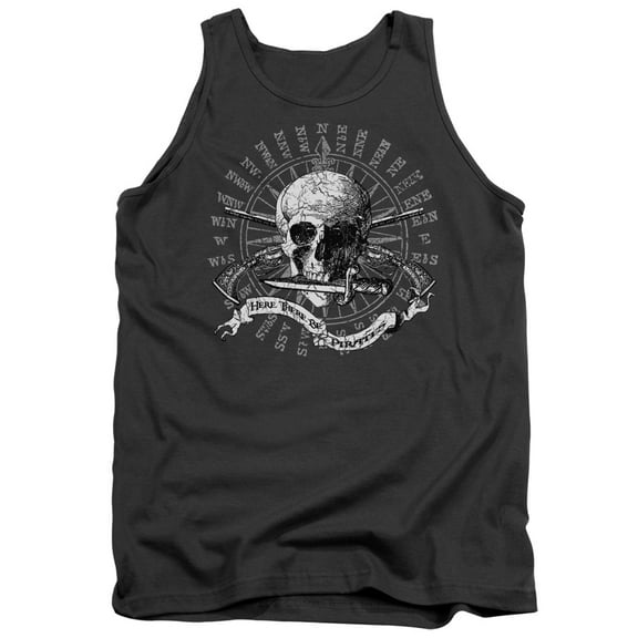- Here There Be Pirates - Tank Top - Large