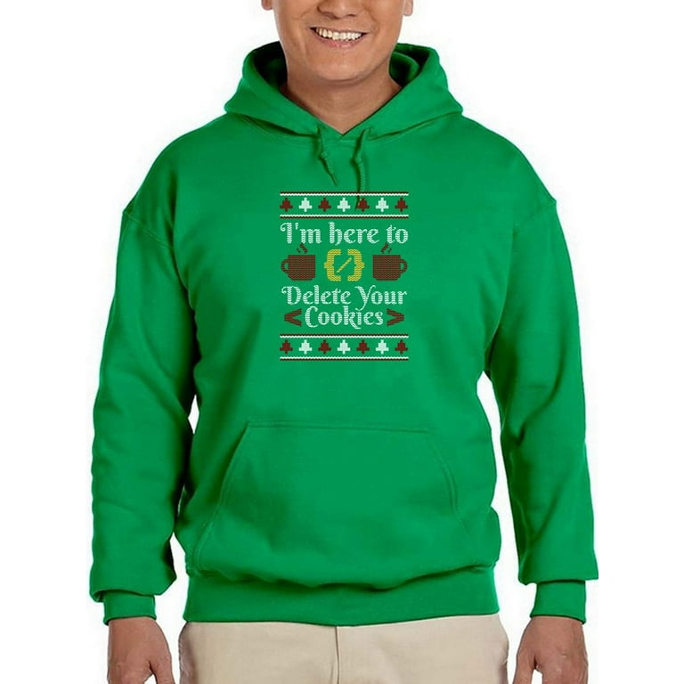 Here To Delete Your Cookies Hoodie Men Smartprints Designs Male 3X Large Walmart
