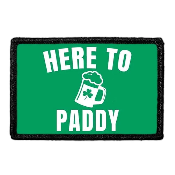Here To Paddy - Beer - Green Background - Patch