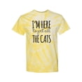thumbnail image 1 of Here To Pet All The Cats Tie-Dye Cyclone Men -Smartprints Designs, Male x-Large, 1 of 2
