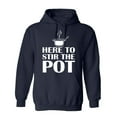 thumbnail image 1 of Here To Stir The Pot Sarcastic Humor Novelty Funny Men's Hoodies, 1 of 2