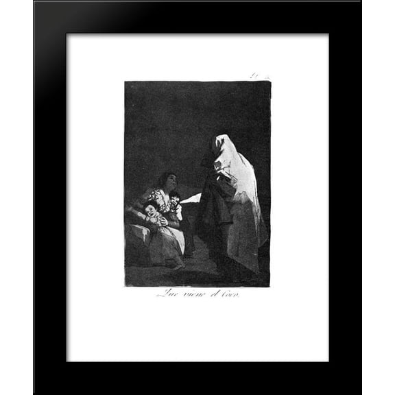 Here comes the bogey-man 20x24 Framed Art Print by Francisco Goya