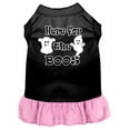 thumbnail image 1 of Here for the Boos Screen Print Dog Dress, Black with Light Pink - 2XL 18, 1 of 1