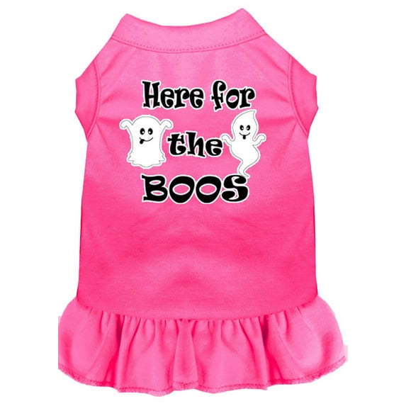 Pet Dog Cat Dress Screen Printed, "Here For The Boos"