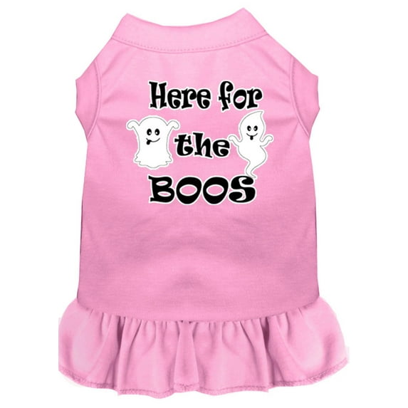 Pet Dog Cat Dress Screen Printed, "Here For The Boos"