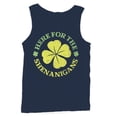 thumbnail image 1 of Here for the Shenanigans Fun St. Patricks Day Shamrock Men's Tank Top, 1 of 3