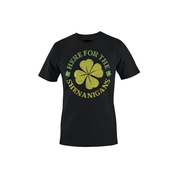 Here for the Shenanigans Fun St. Patricks Day Shamrock Women's T-shirt