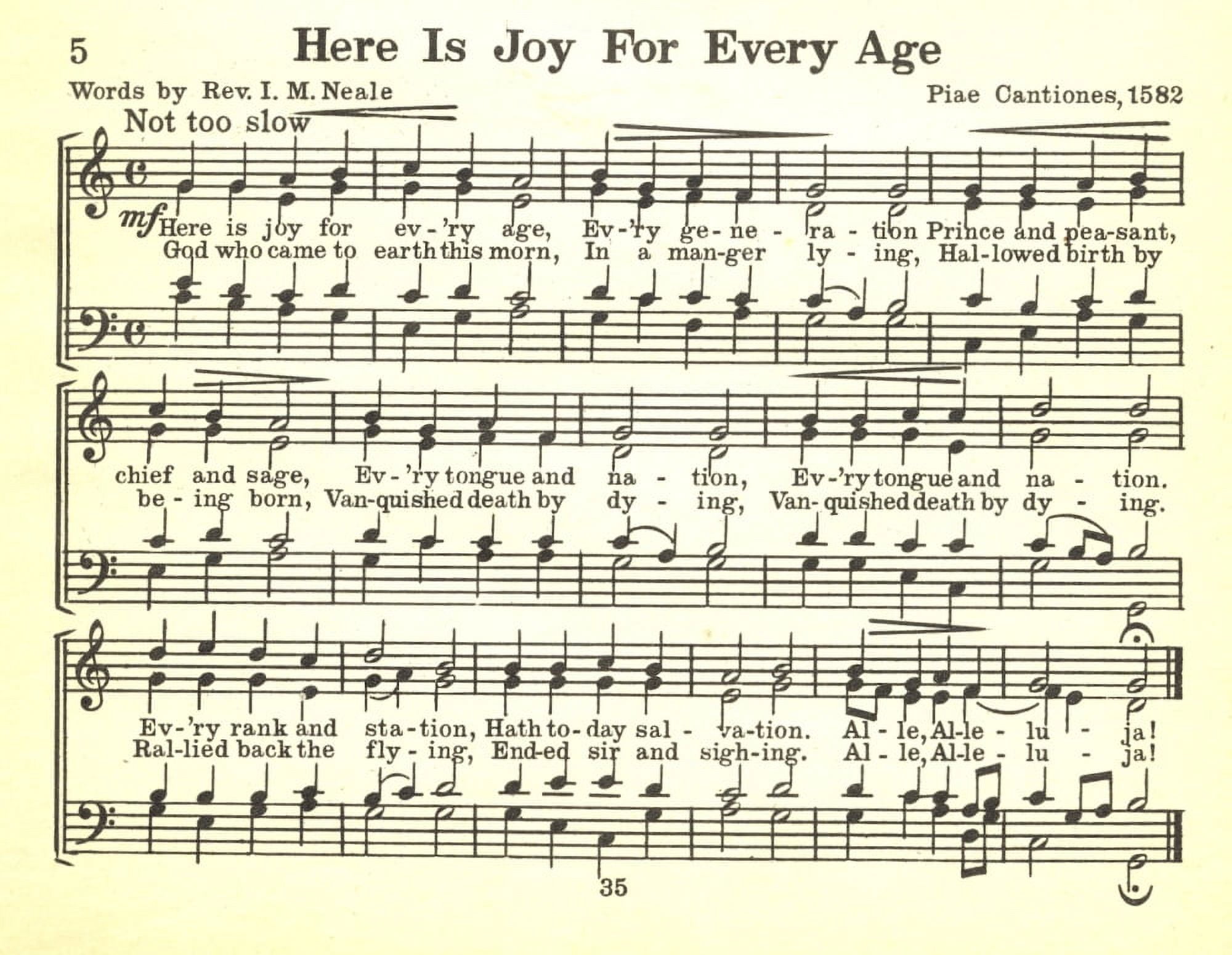 Here is Joy for Every Age Nols A Collection of Christmas Carols 1932 Canvas Art - (24 x 36)