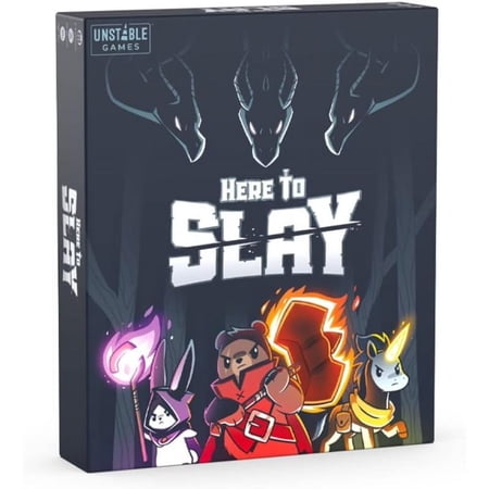 Here is the English version of Here to Slay, where basic battles and extended family gatherings are added, as well as card and board games