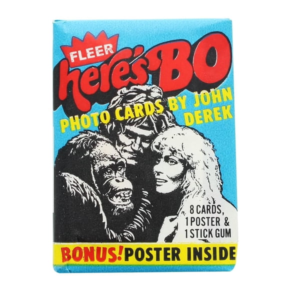 Bo Derek 1981 Fleer Unopened Trading Card Pack Includes Trading 8 Cards