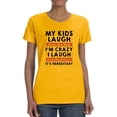 thumbnail image 1 of Hereditary Crazy T-Shirt Women -Smartprints Designs, Female 3X-Large, 1 of 4