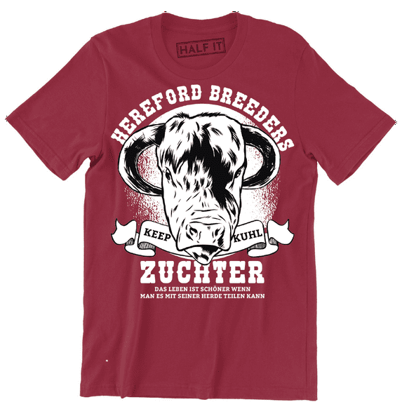 Hereford Breeders Keep Kuhl Zuchter Aanimal Bull Men's T-Shirt