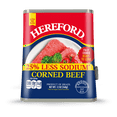 thumbnail image 1 of Hereford Corned Beef, 25% Less Sodium, 12 oz Can, 1 of 7