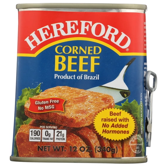 Hereford Corned Beef Canned 12 oz (Pack of 12)