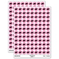 thumbnail image 1 of Hereford Cow Solid 200+ Round Stickers - Light Pink - Gloss Finish - 0.50" Size, 1 of 3