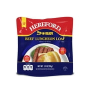 Hereford Fully Cooked Beef Luncheon Loaf, Shelf Stable Pouch, 3.5 oz Loaf