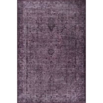 Hereford Purple Oriental Polyester Digital Print Decorative Area Rug
