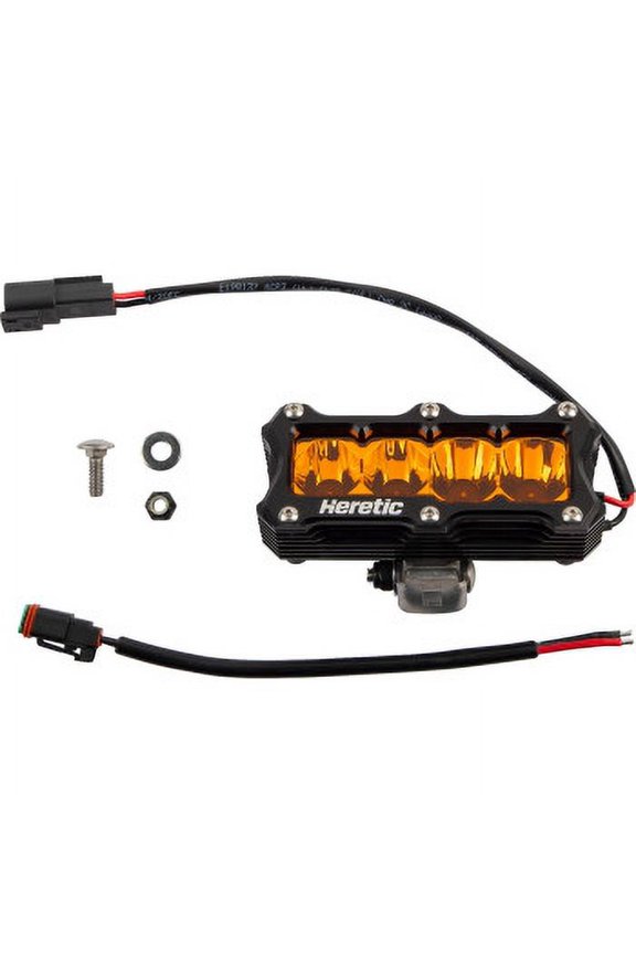 50415 4in. 6-Series Combination Spot/Flood Light - Black with Amber Lens