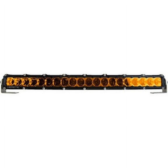 Heretic 52006 6-Series Light Bar - 20in. (22in. x 2in. x 1.5in.) - Black Flood Light with Amber Lens
