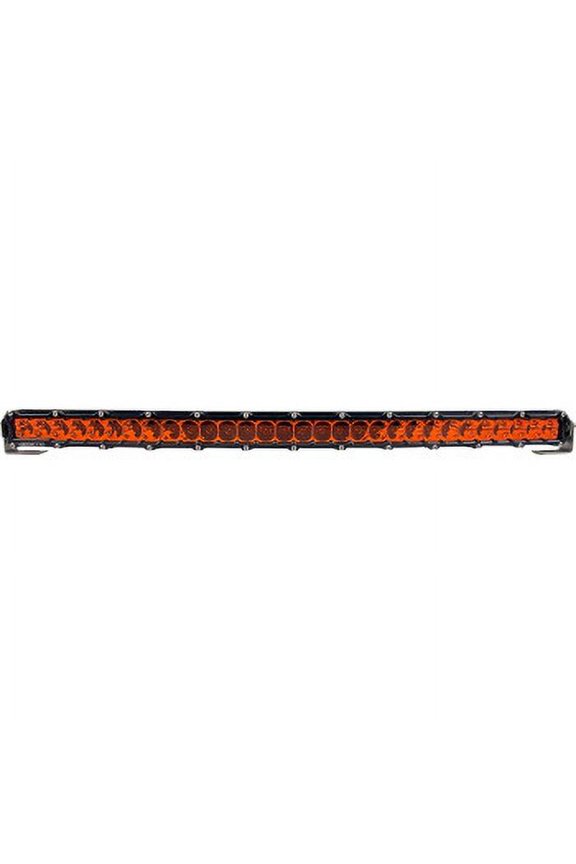 53011 6-Series Light Bar - 30in. (34in. x 2in. x 1.5in.) - Black Spot Light - Curved with Amber Lens
