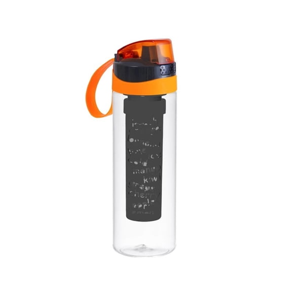 Herevin 650 cc Water Bottle with Infuser-Como-Orange-Special Polybag