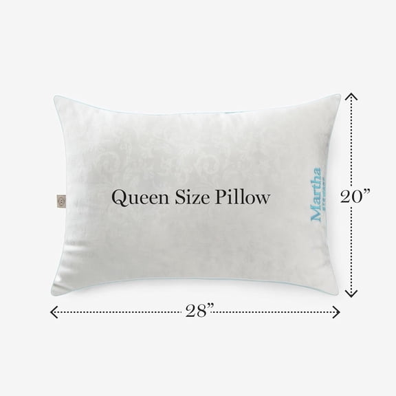 Heriloom Jacquard Down Alternative Pillows, Standard/Queen Size Set of 2 - Medium Support for Stomach, Back and Side Sleepers