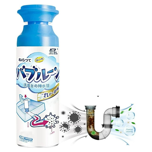 Herios Drain Foam Cleaner, Liquid Hair Drain Clog Remover & Cleaner