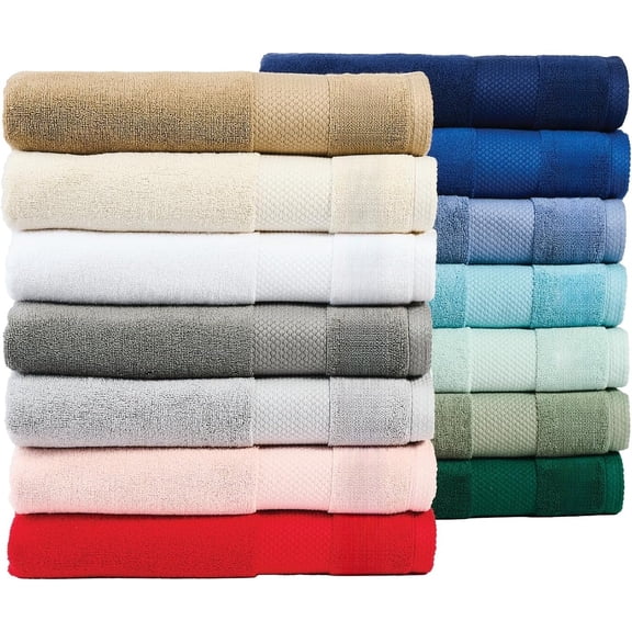 Heritage 100% Supima Cotton Wash Cloth, Chalk, 13" x 13" – Highly Absorbent & Quick Drying, Premium Super Soft Bath Towel, Bathroom Essential, Gift for All Occasions, Machine Washable