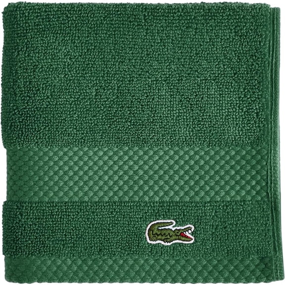 Heritage 100% Supima Cotton Wash Cloth, Croc Green, 13" x Highly Absorbent & Quick Drying, Premium Super Soft Bath Towel, Bathroom Essential, Gift for All Occasions, Machine Washable