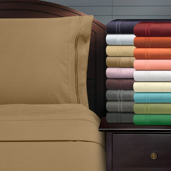 Heritage 3000 Series 2 Line Embroidery Sheet Set by Luxor Treasures